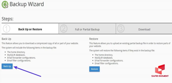 مراحل را تکمیل کنید