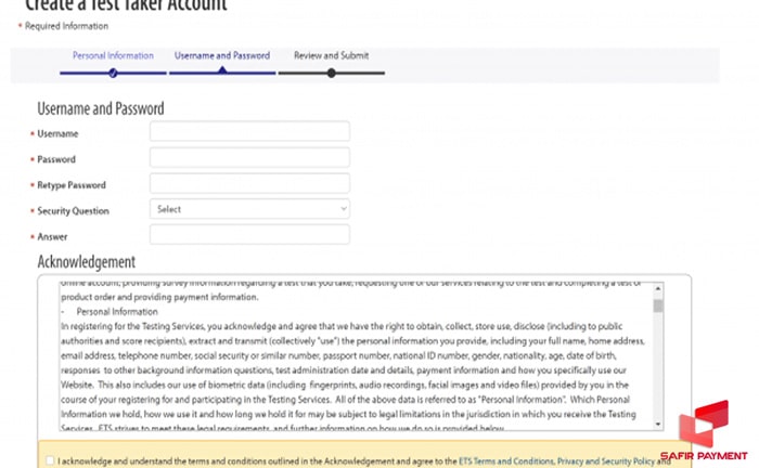 اطلاعات ورود به حساب را وارد نمایید