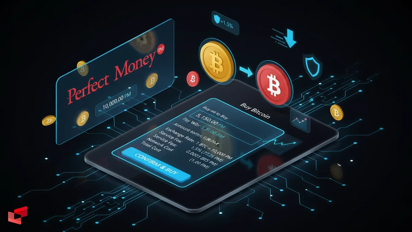 کارمزد خرید بیت کوین با پرفکت مانی