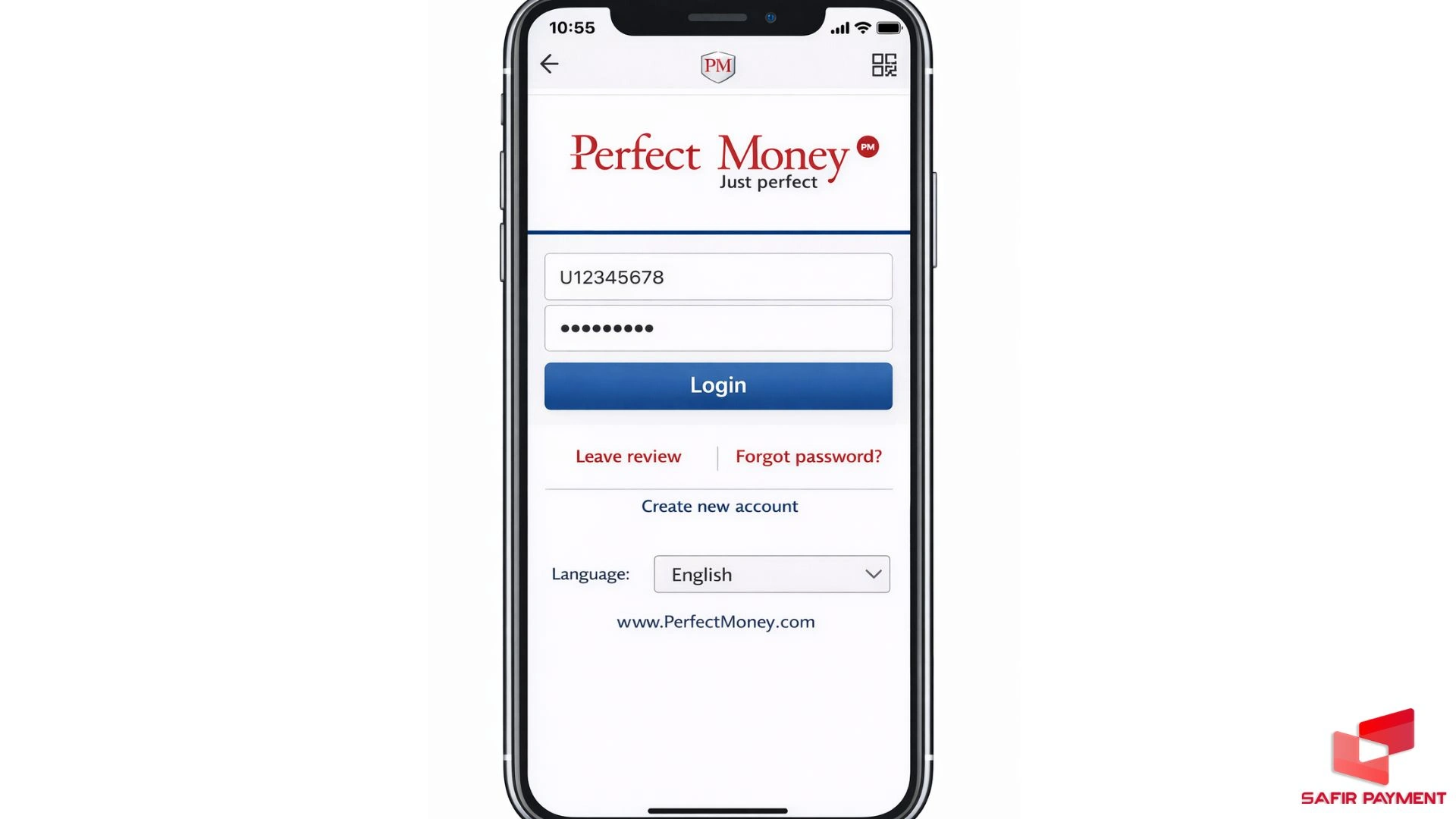 برای شارژ حساب پرفکت مانی با ووچر ابتدا وارد اکانت خود شوید.