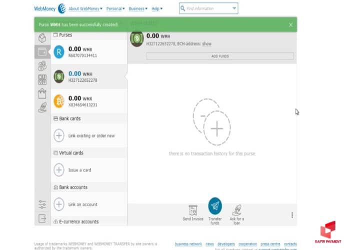 شارژ حساب وب مانی با بیت‌کوین