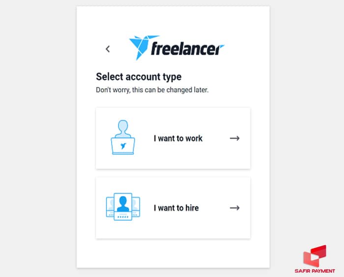 ساخت حساب freelancer