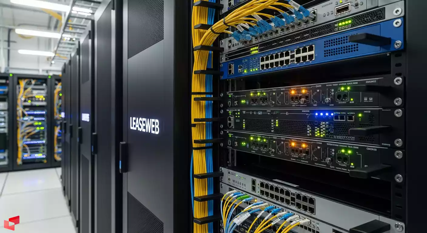 تجهیزات شبکه پیشرفته در دیتاسنتر Leaseweb