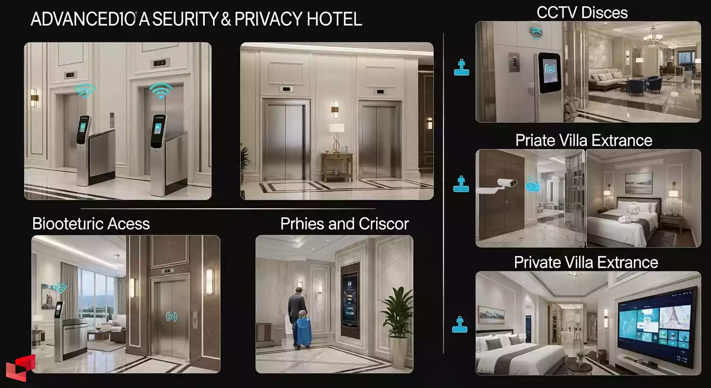 امنیت بالا در هتل 10 ستاره