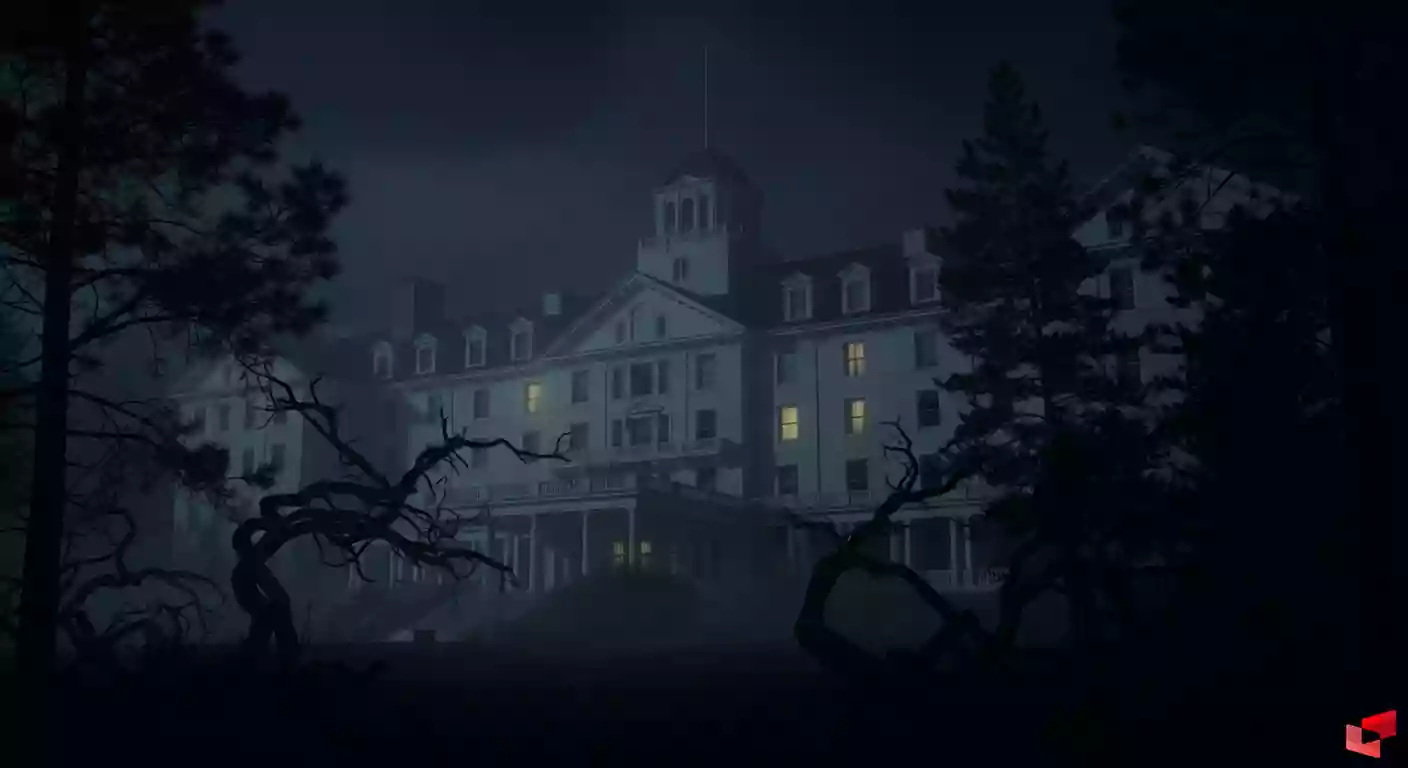 هتل استنلی در شب؛ تصویری از نمای ترسناک و مرموز