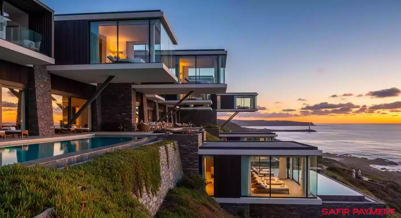 تصویر استخر زیبای انواع هتل با نمای خیره‌کننده