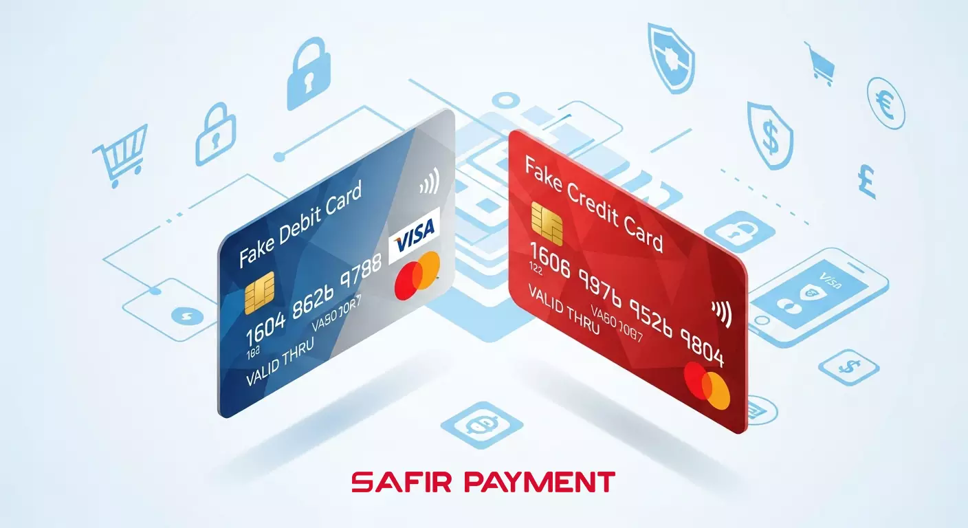 دبیت کارت فیک و کردیت کارت فیک