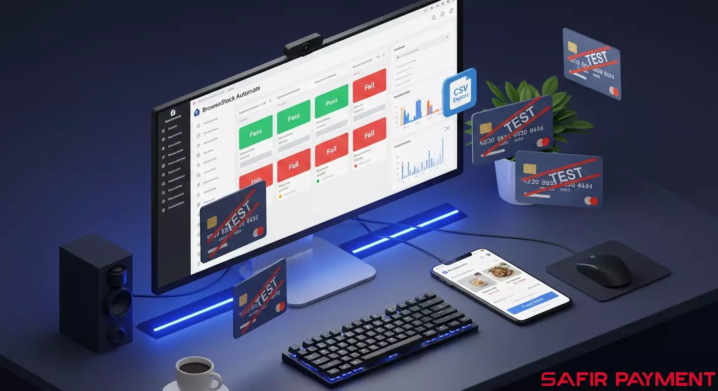 تست پرداخت آنلاین با کارت فیک