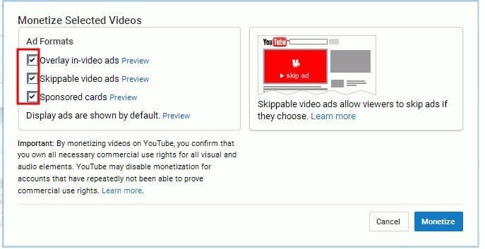 گوگل ادسنس در یوتیوب