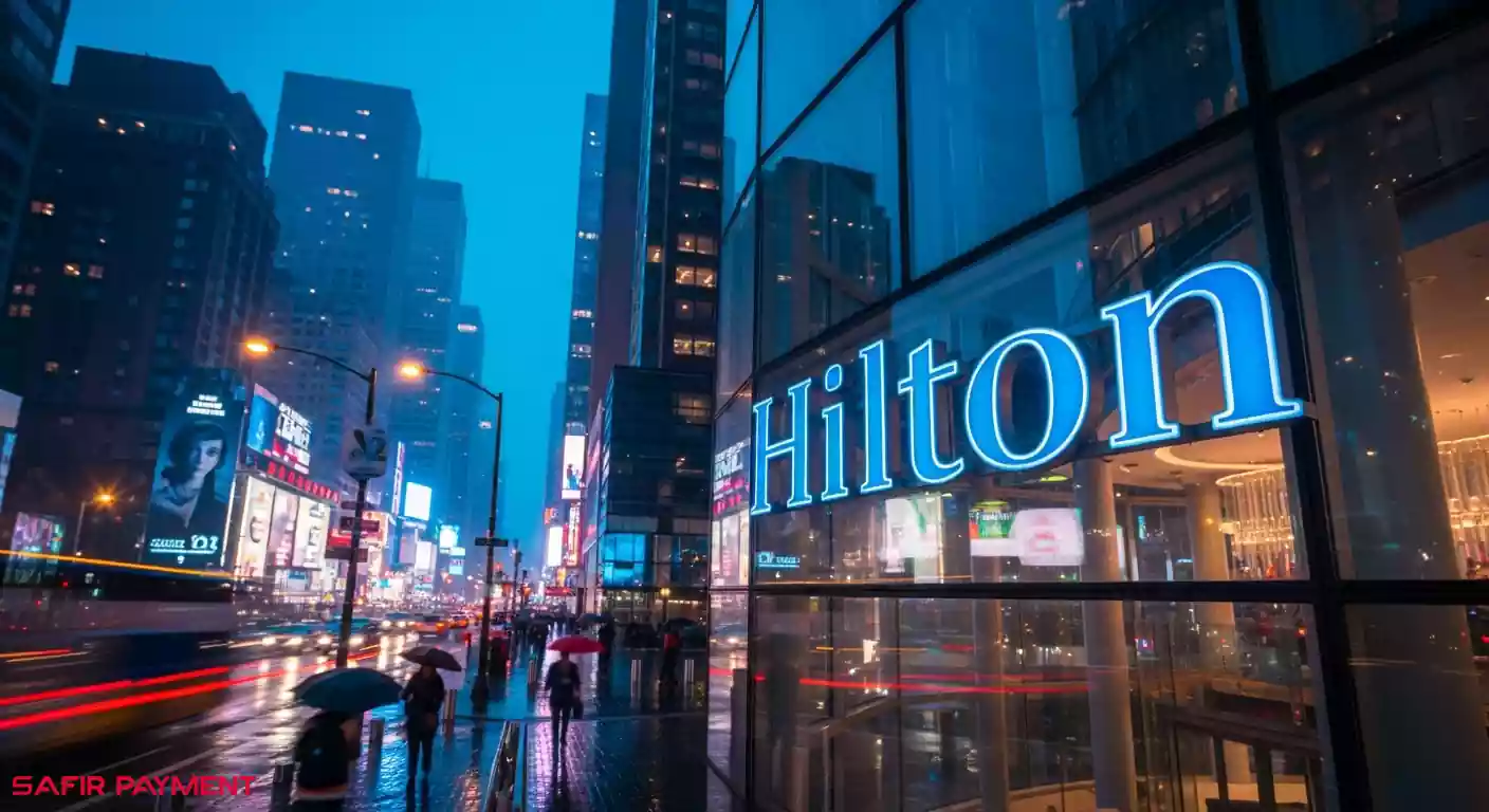 تصویر نمای بیرونی یکی از هتل های زنجیره ای هیلتون در جهان