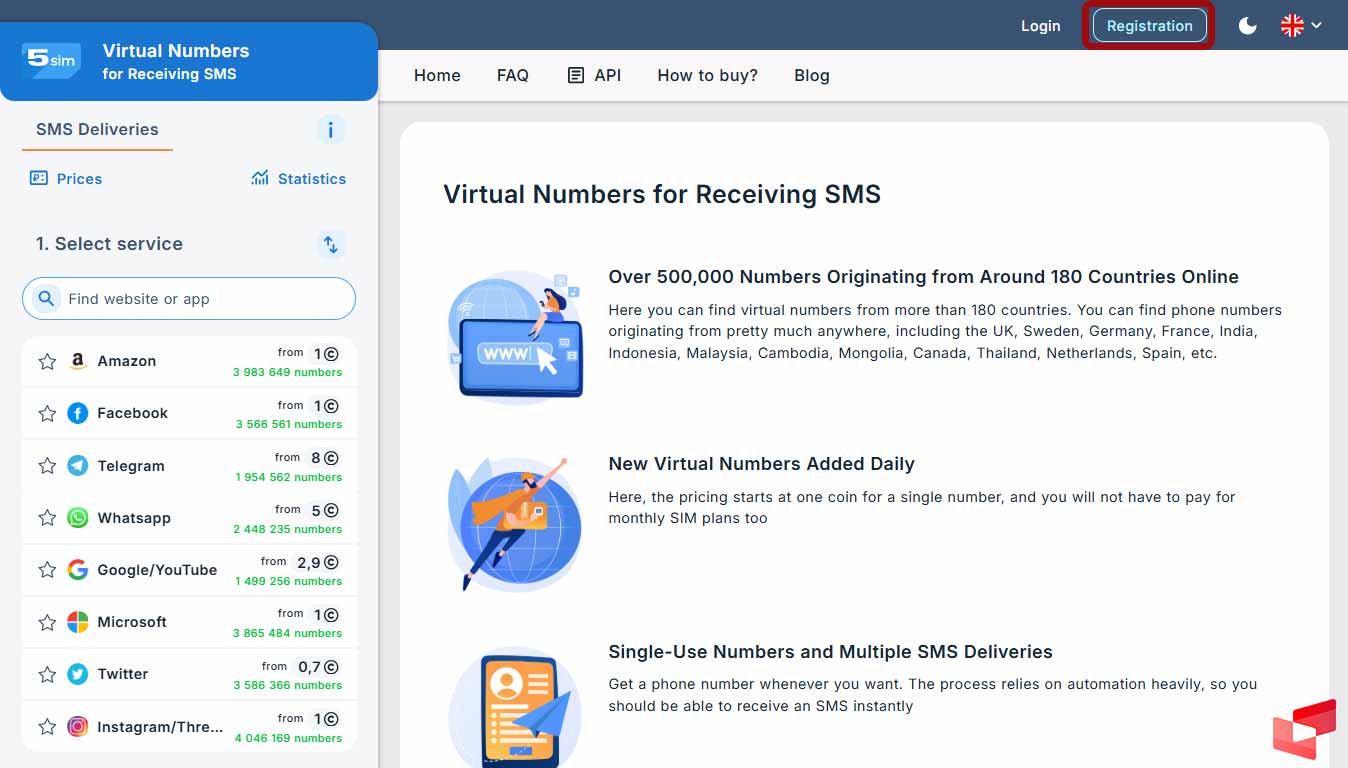 خرید شماره مجازی 5sim