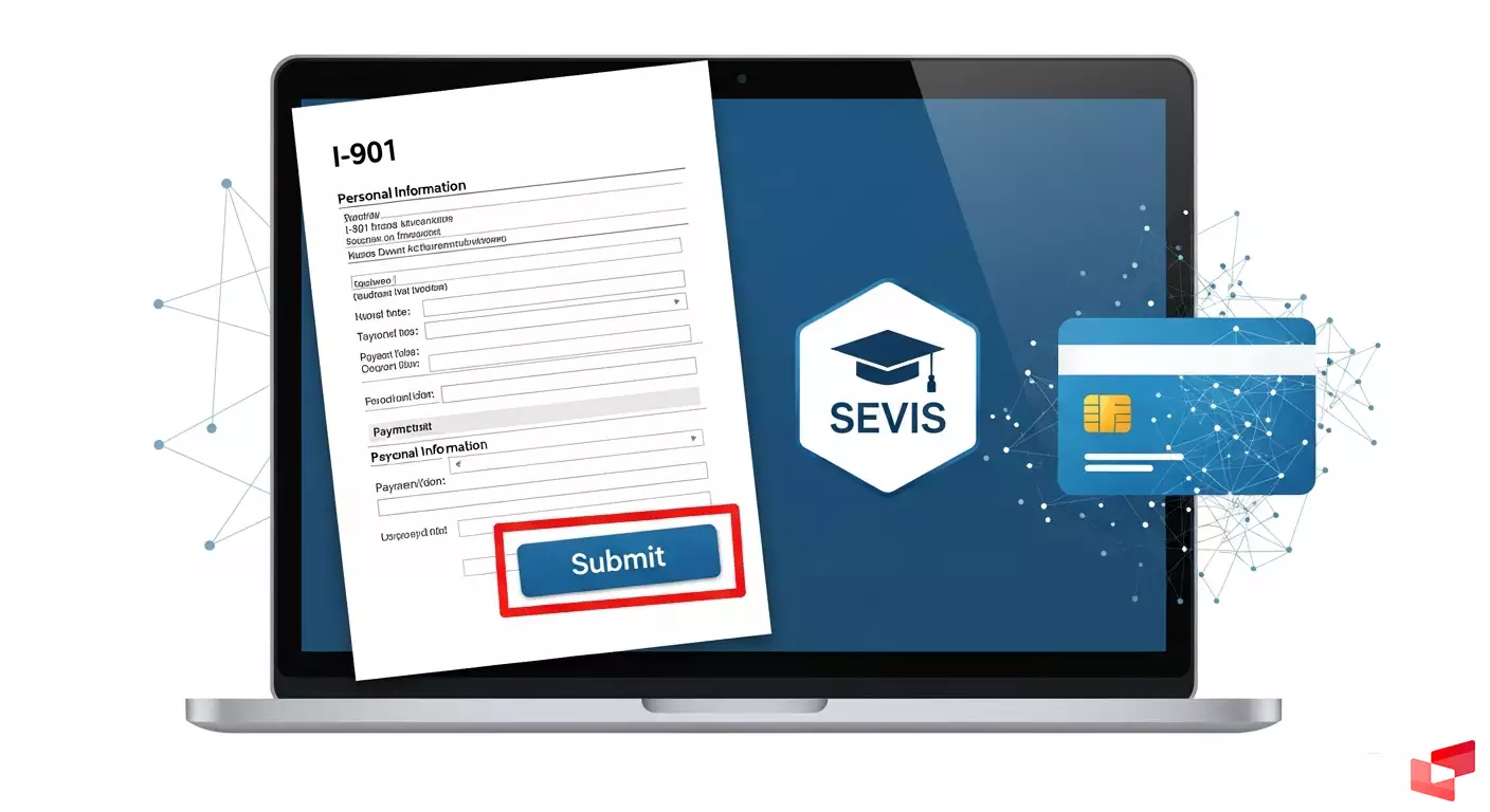فرم رسمی پرداخت SEVIS Fee در سایت دولتی آمریکا