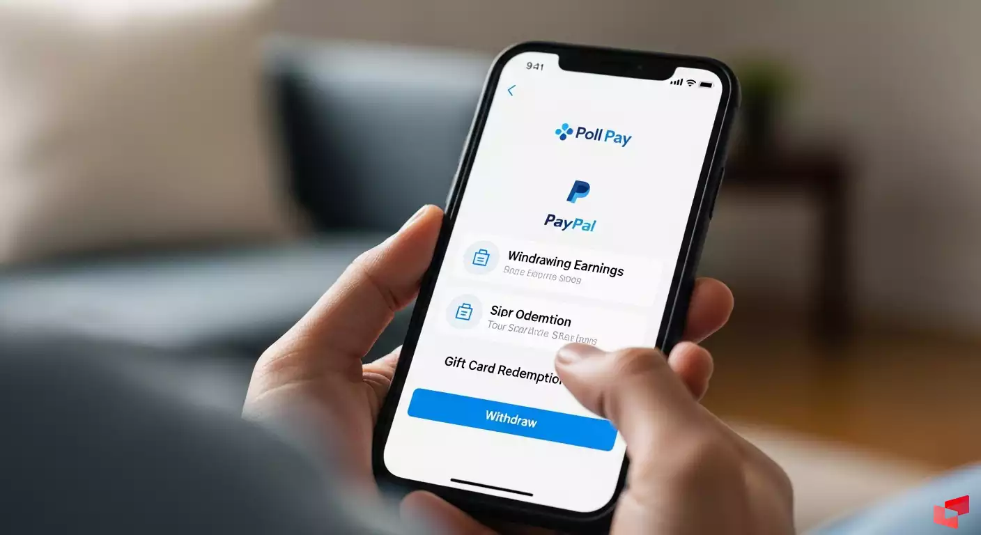 برداشت درآمد از Poll Pay از طریق PayPal یا گیفت کارت