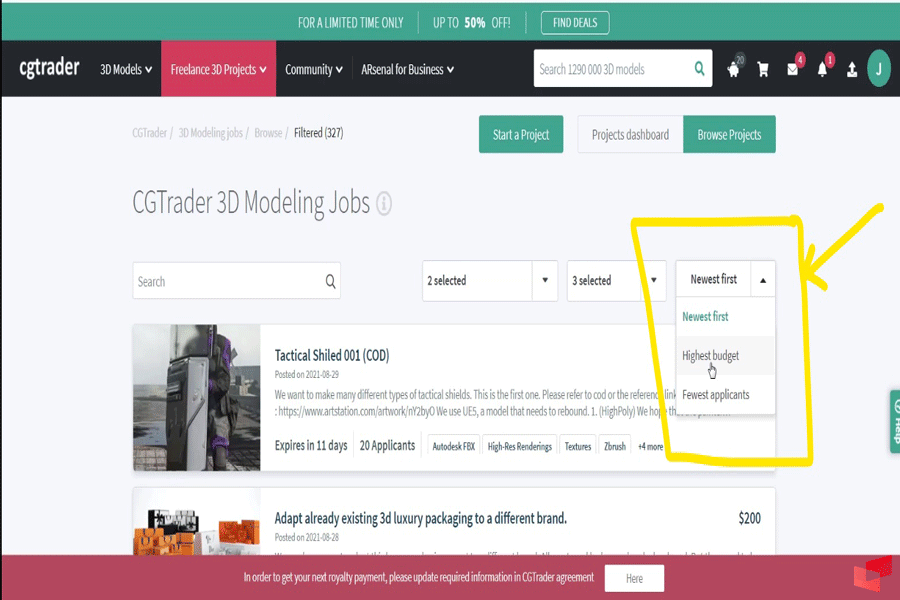مرتب سازی را بر اساس قیمت انجام دهید