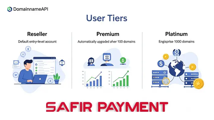 انواع کاربر در سایت Domainnameapi