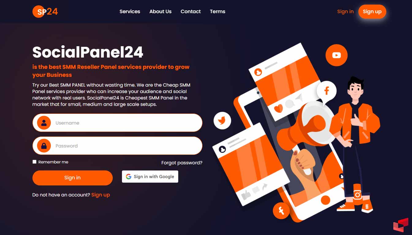 افتتاح حساب socialpanel24