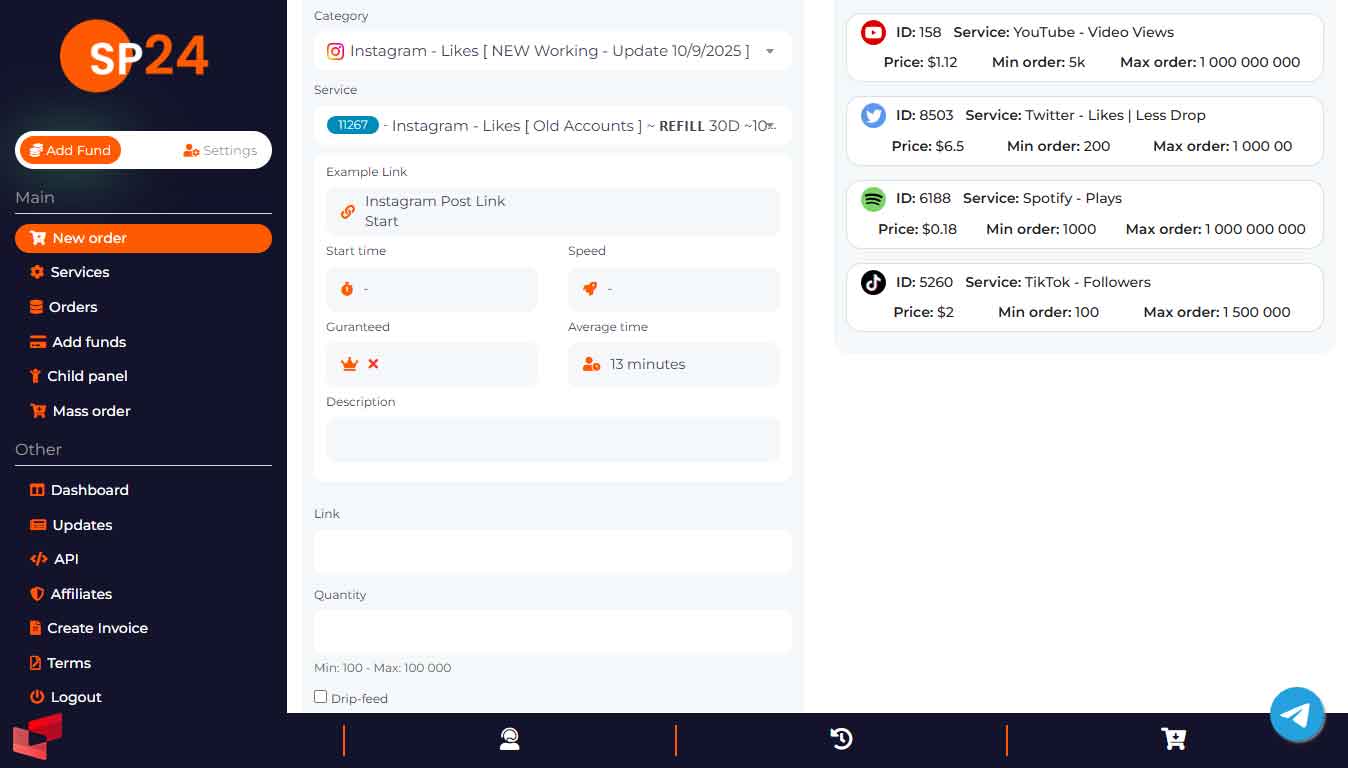 آموزش socialpanel24