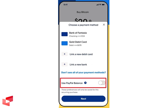 آخرین مرحله از خرید دیجیتال کارنسی پی پال در اپلیکیشن