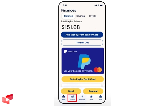 نمایش بصری صفحه خرید ارز دیجیتال با پی پال