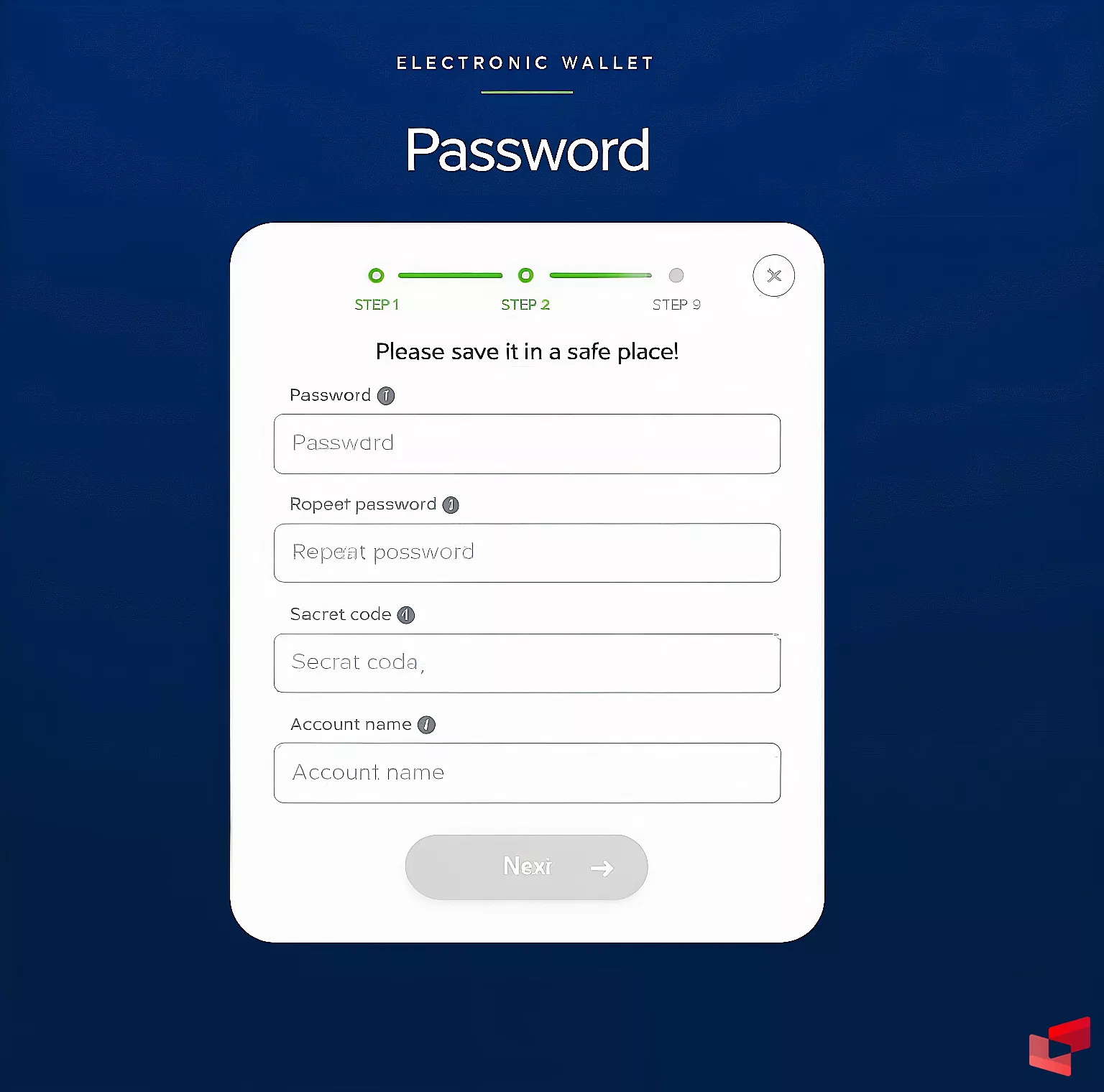 ثبت اطلاعات شخصی در ساخت حساب پایر