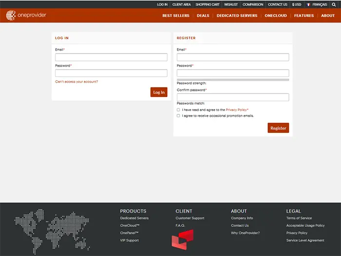 روش ثبت نام در سایت oneprovider چیست؟