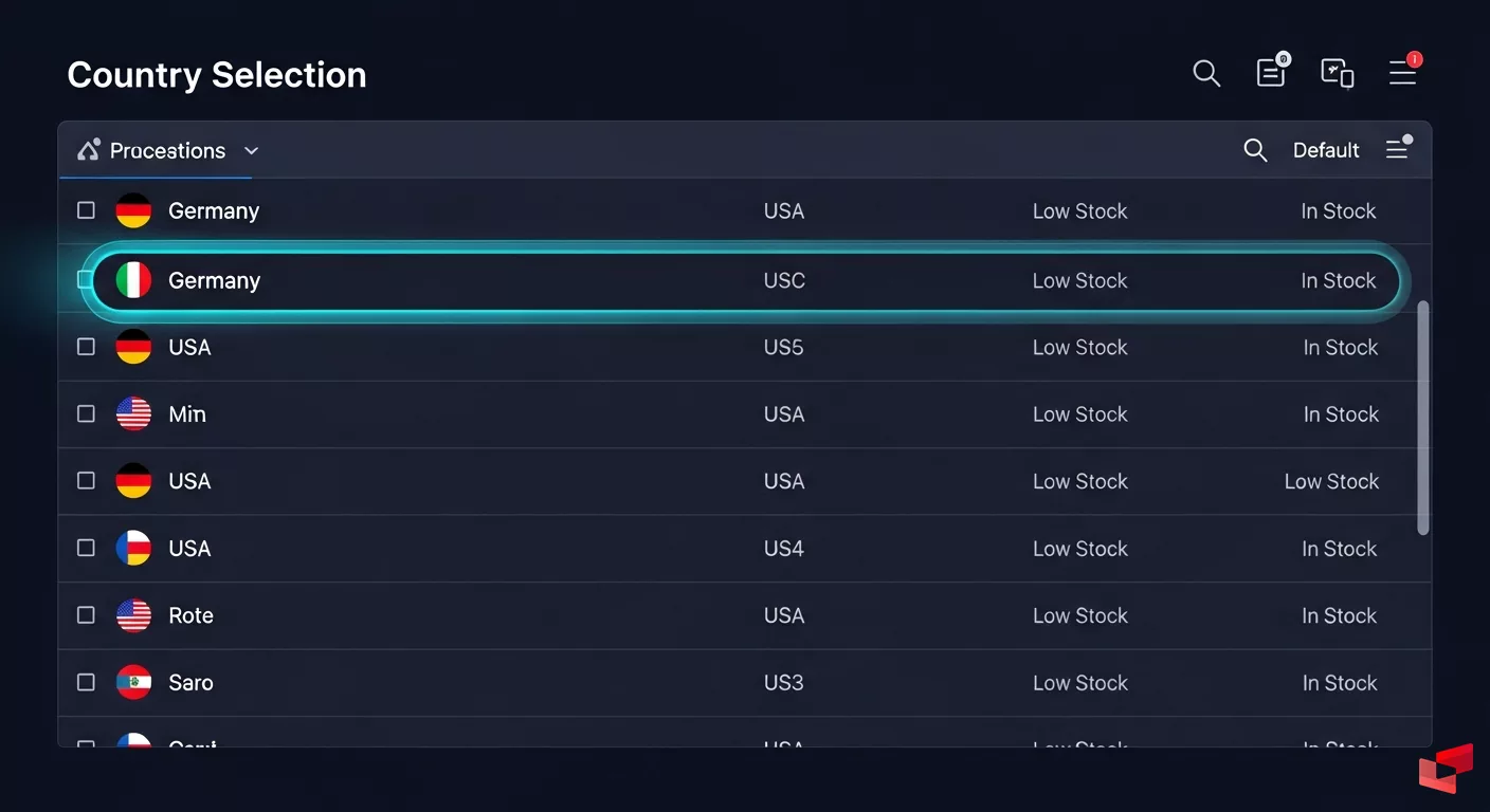 انتخاب کشور برای خرید شماره مجازی در سایت