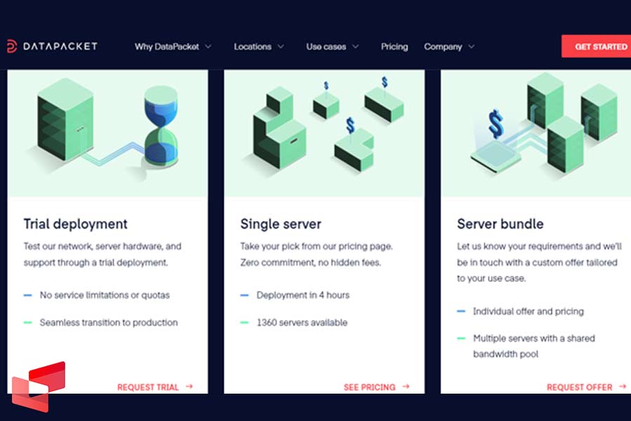 خرید سرور از سایت datapacket