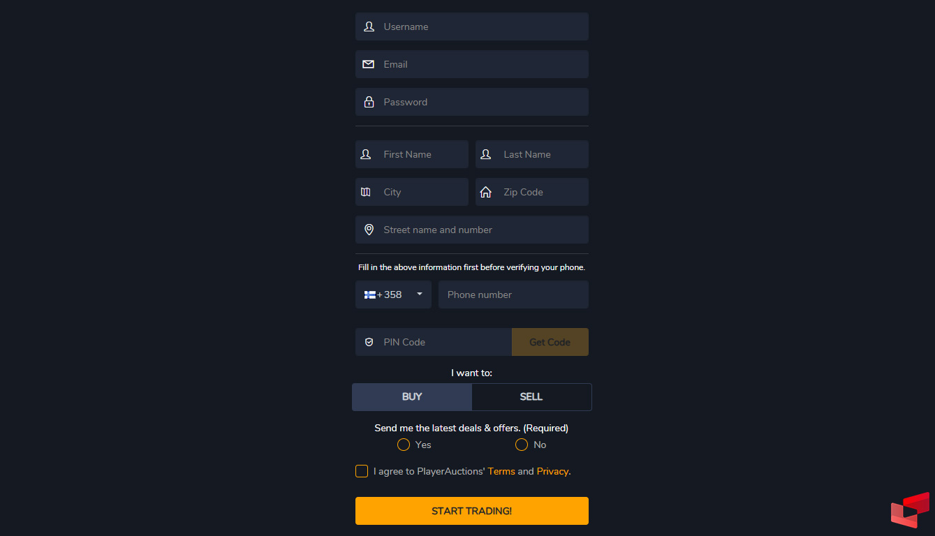 احراز هویت PlayerAuctions