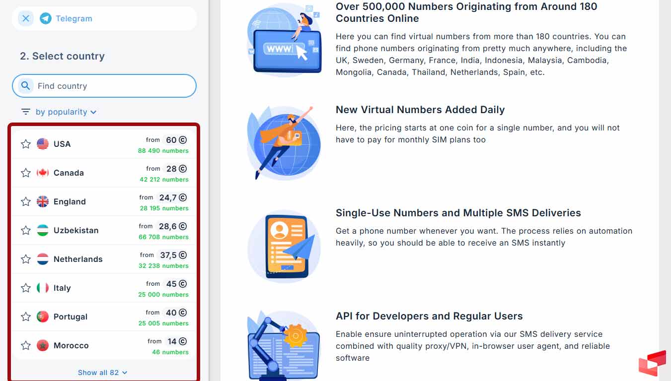 شارژ حساب 5sim