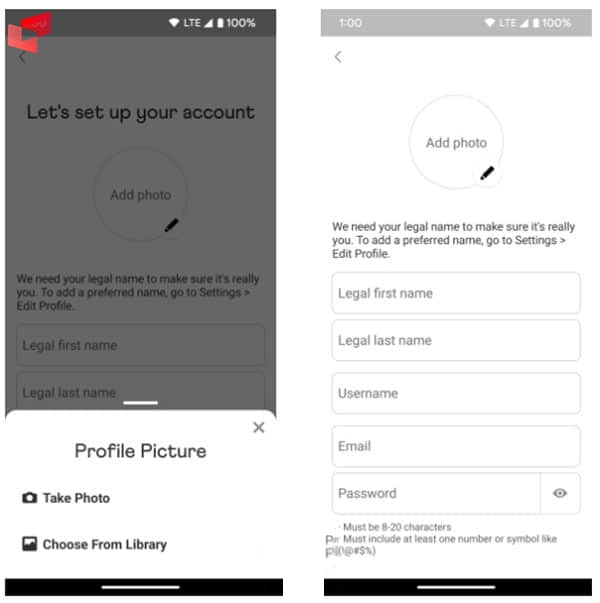 ثبت اطلاعات کاربرای برای ساخت حساب venmo در ایران