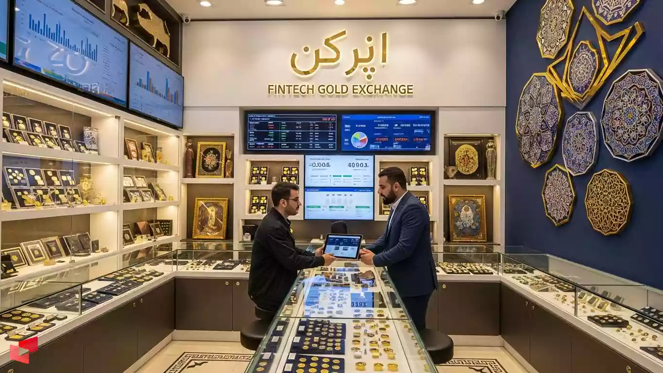 صرافی سکه با مشتریان در حال خرید و فروش سکه امامی