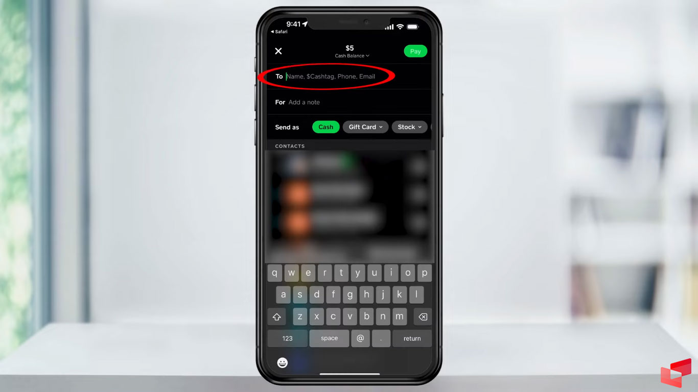 آموزش ارسال بیت کوین با Cash App