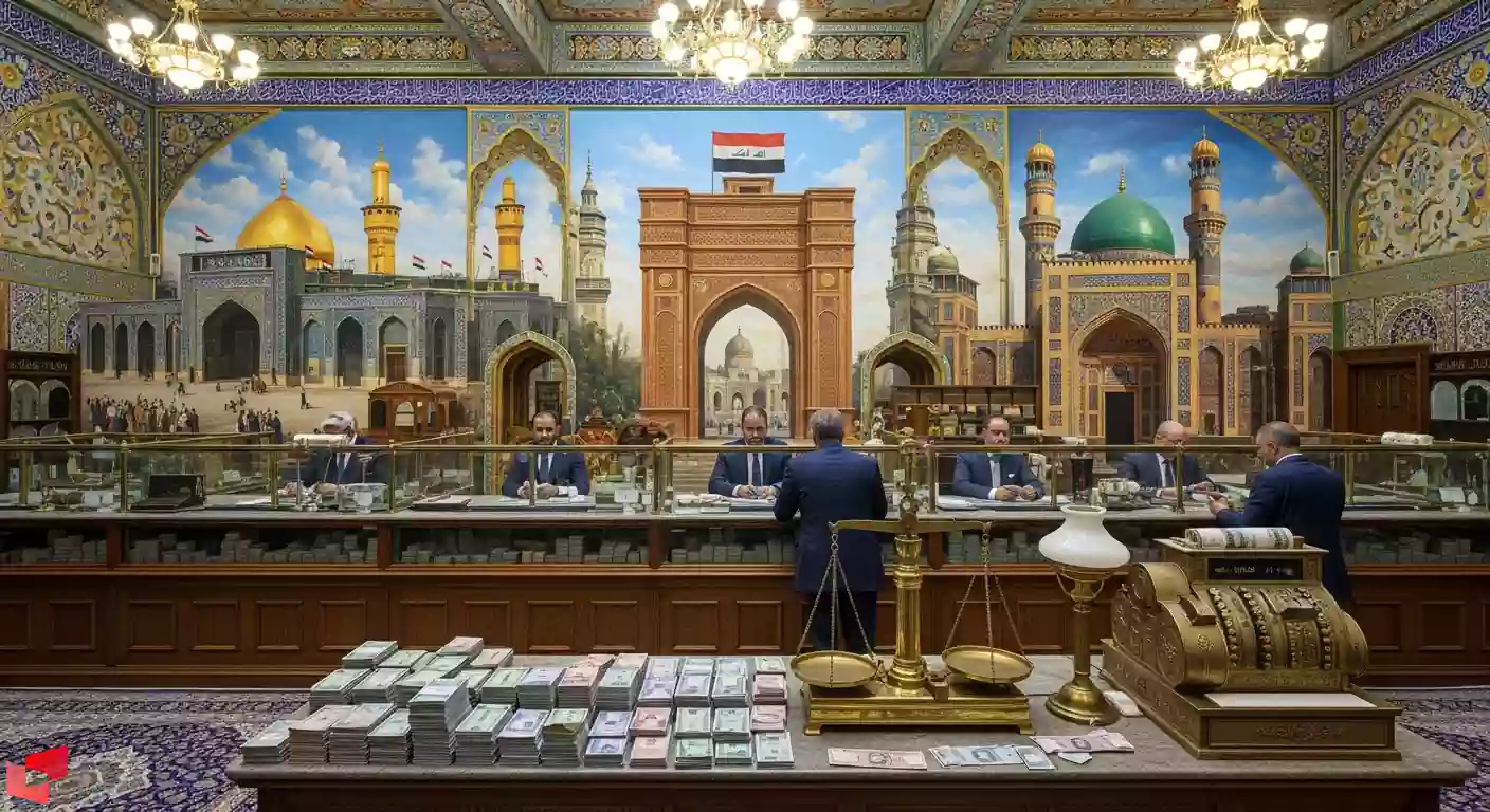 تصویر صرافی ایرانی در عراق با خدمات ارزی متنوع