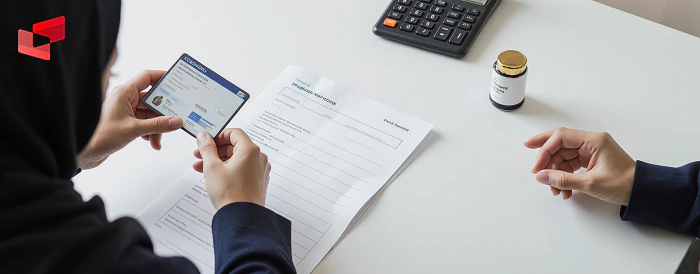 مشتری در حال مشاوره با کارشناسان صرافی همدان