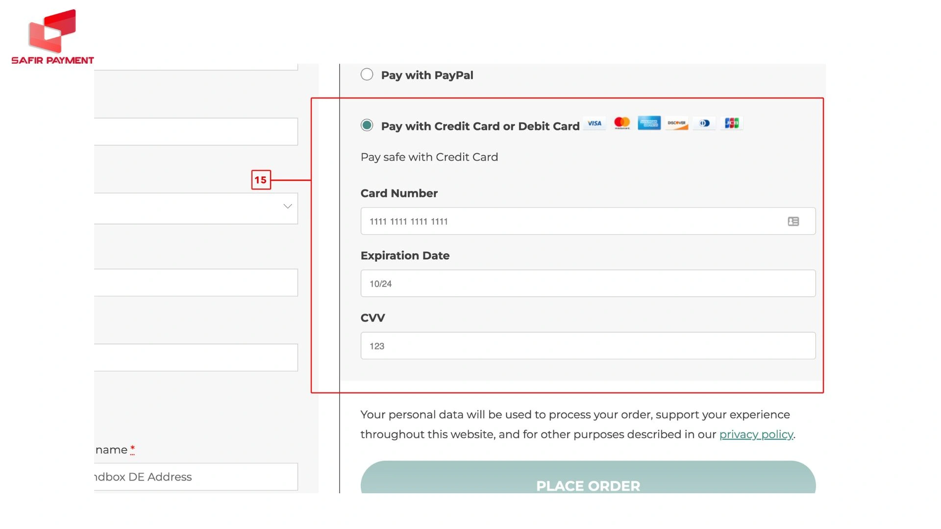 حال در صفحه باز شده بلوهاست روش پرداخت را انتخاب و پرداخت خود را انجام دهید.