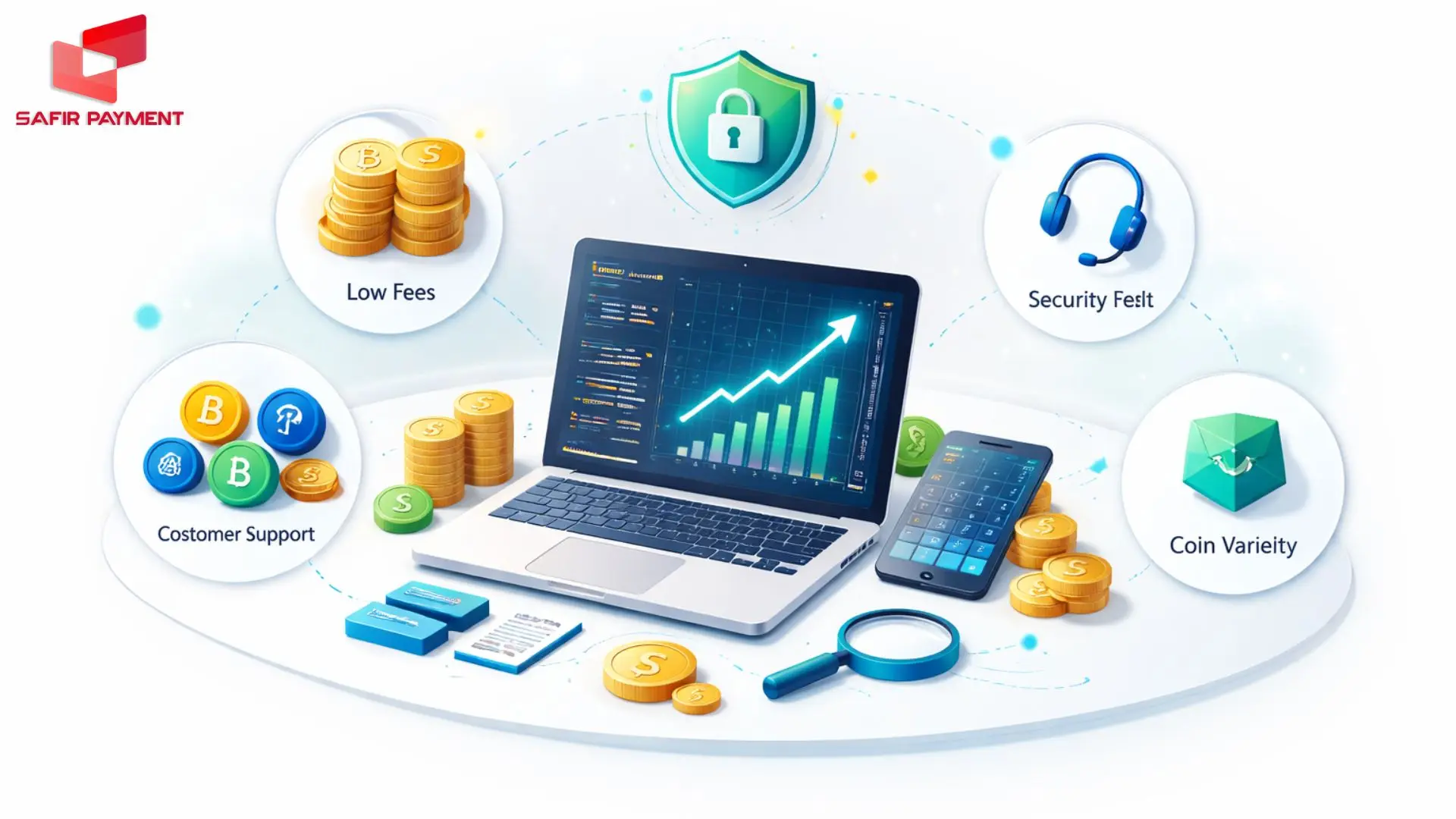 معیارهای مهمی برای انتخاب بهترین صرافی ارز دیجیتال وجود دارد که باید آن ها را در نظر بگیرید.