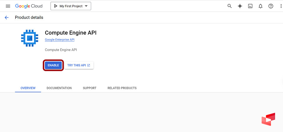 فعال سازی ip روی گوگل کلود