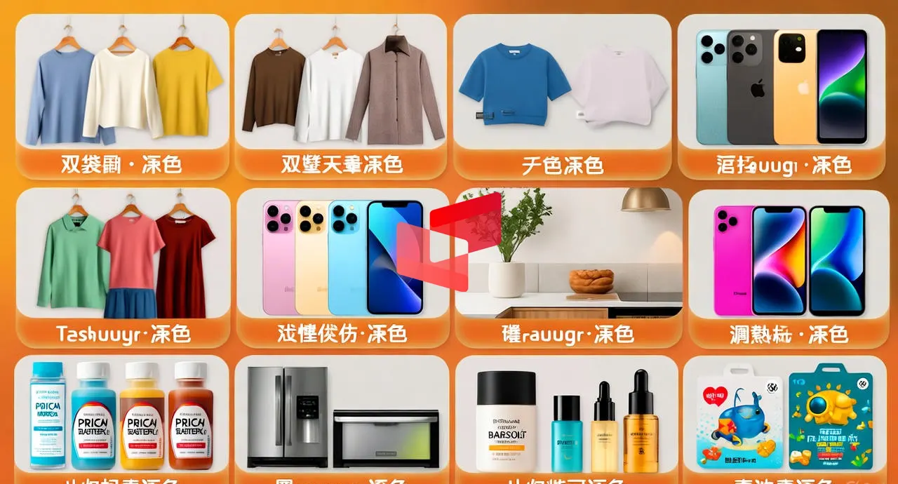 تصویری از محصولات مختلف در تائوبائو با کیفیت بالا