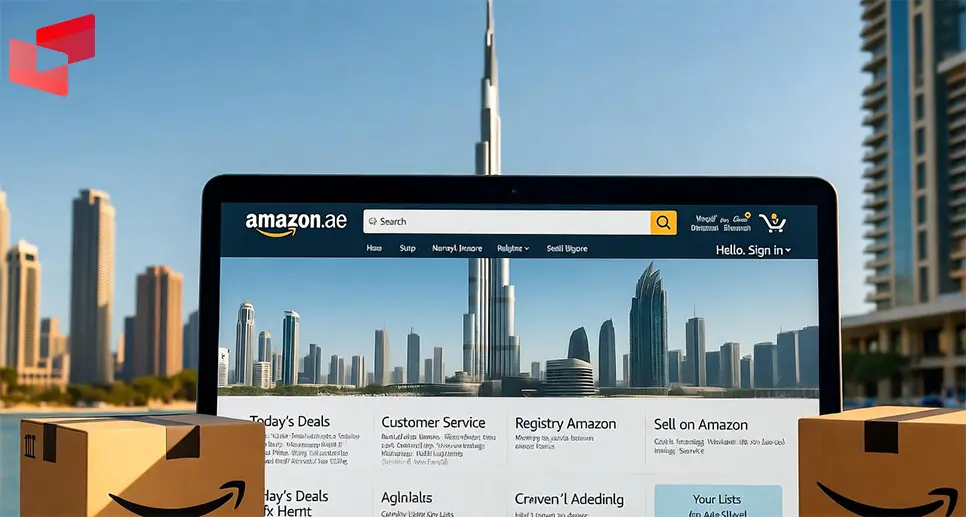 تصویر سایت آمازون امارات (Amazon UAE Homepage)
