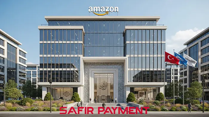 نمای ساختمان دفتر آمازون ترکیه در استانبول